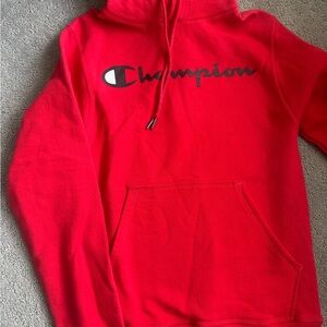 Champion Bright Red Athletic Hoodie
